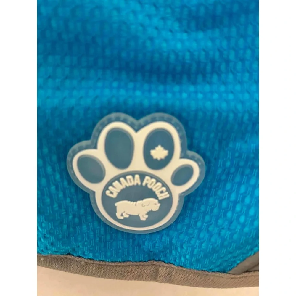 Canada Pooch Chill Seeker Cooling Vest Dog Size 14 Blue Evaporative‎ Mesh Summer